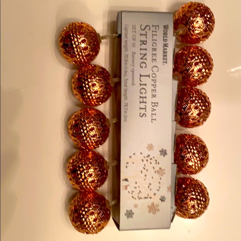 String copper lights